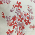 Farbic jacquard stampa fiori vino rosso